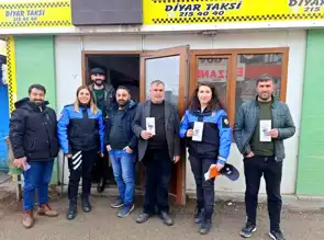 Ağrı'da Taksi Sürücüleri Bilgilendirildi