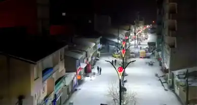 Diyadin'de Yağış: İlçe Beyaz Örtü Altında!