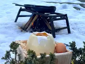 Uludağ'da Devekuşu Yumurtası Şöleni!