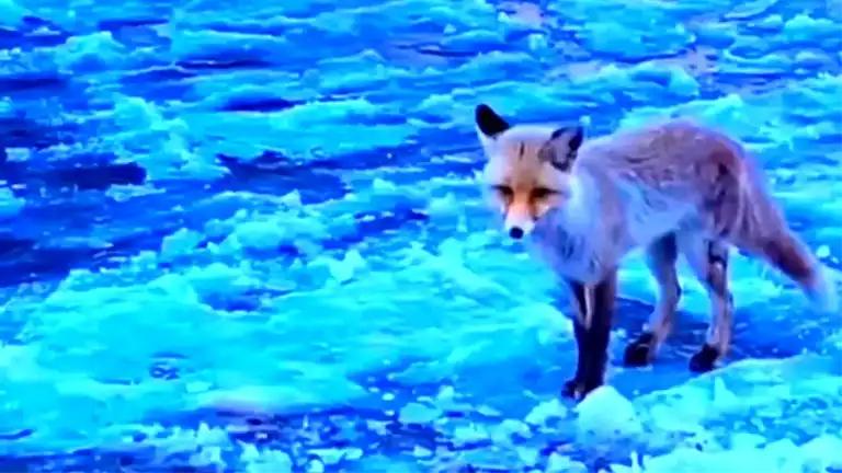 Aç Tilki Ağrı'da Kaplıcalara İndi!