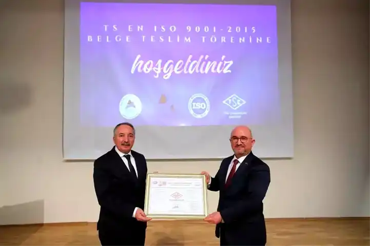 AİÇÜ, TS EN ISO 9001:2015 Belgesini Aldı