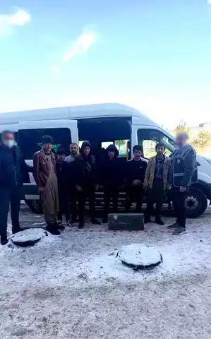 Kars'ta 7 Düzensiz Göçmen Yakalandı